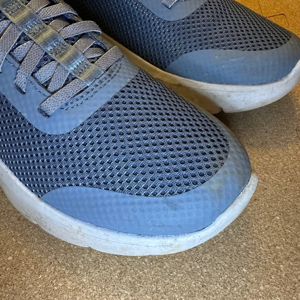 Skechers GoWalk Slip-Ins Women 6.5 Blue Walking Shoe Sneaker 124836 Mesh Comfort